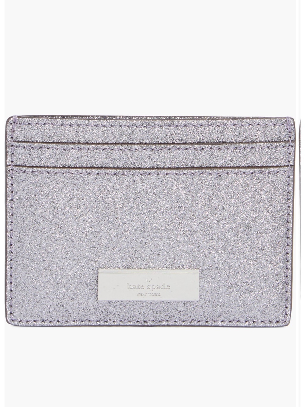 NWT Kate Spade Kenzie Glitter Slim Card Holder
